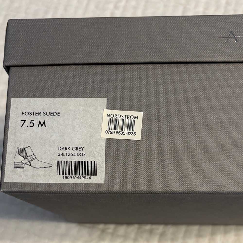 Aquatalia Dark Grey Suede Shoes - Picture 5 of 10